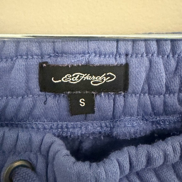 **SOLD ON MERCARI**Ed Hardy women’s sweatpants Size small Wide Leg White Tiger - Picture 4 of 6